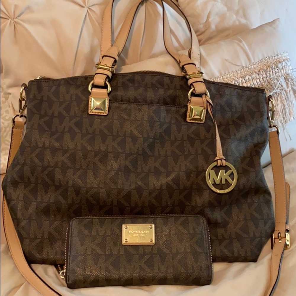 Michael Kors Bag & Large Wallet.